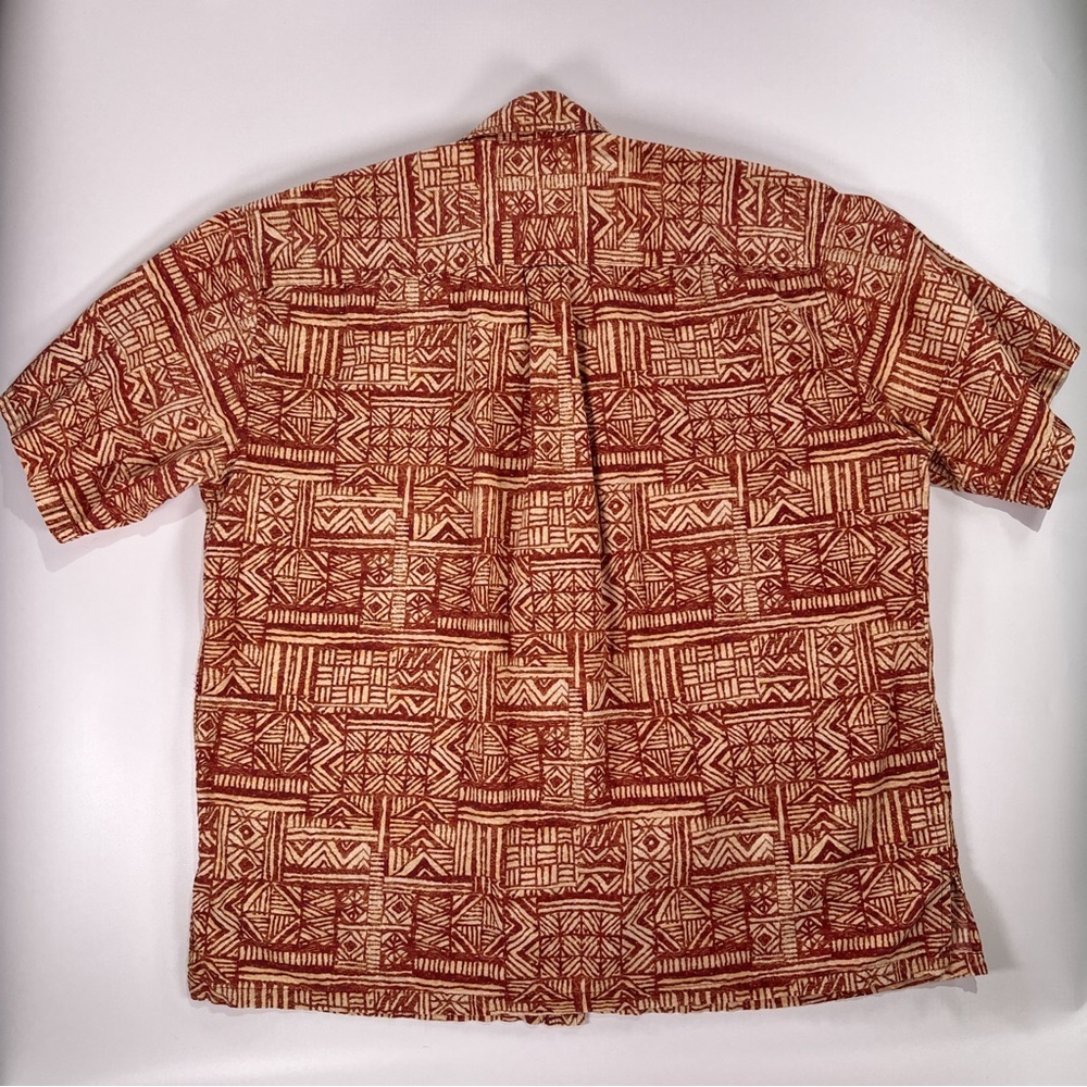 Cooke Street Honolulu Men’s Aloha Shirt Tapa Geometric Print XL - Picture 7 of 10